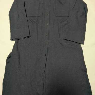 HOUSE OF LOTUS Side Slit Wool Shirt Dress - image 1