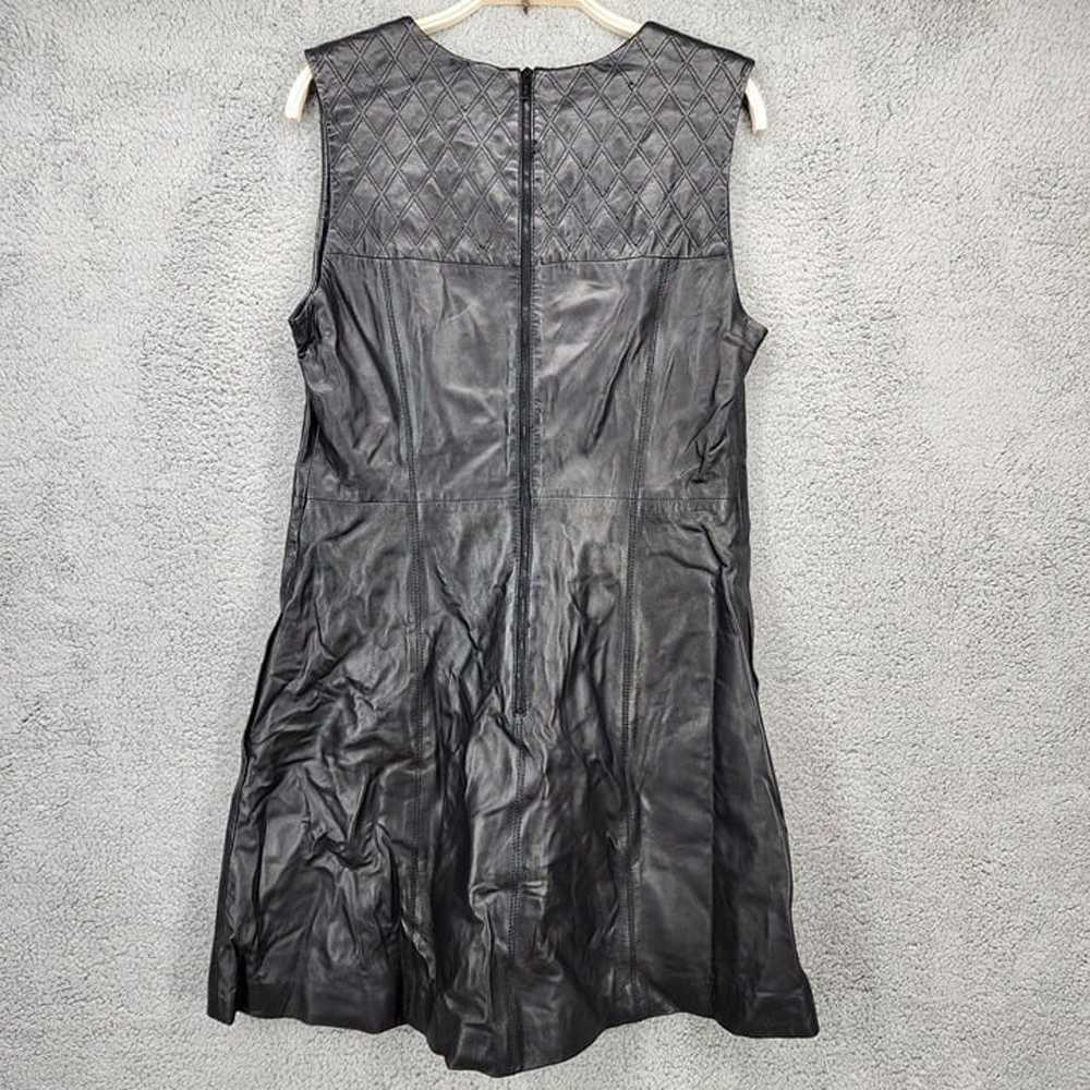 Miss Wu Women's Size 14 Sleeveless Black Leather … - image 4