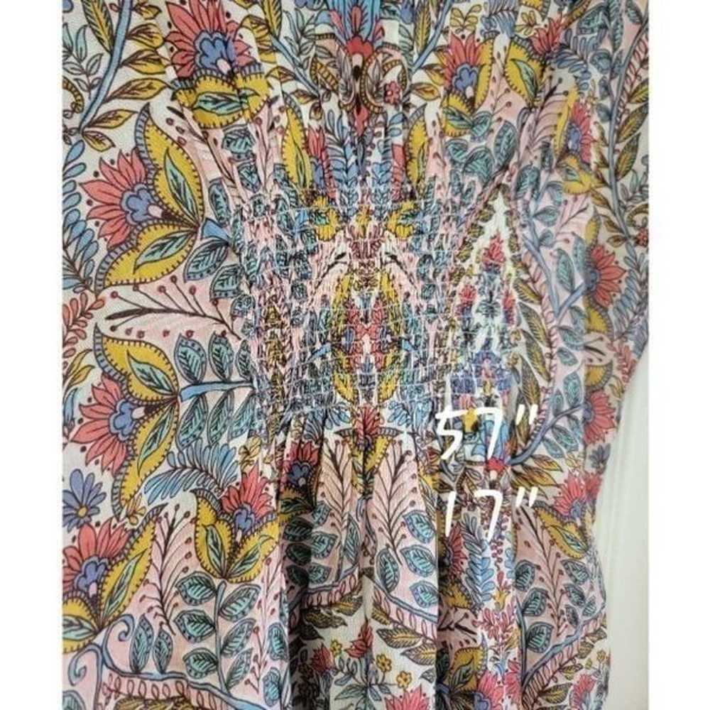 M.A.B.E Pia Kratan Print Dress Cotton S - image 10