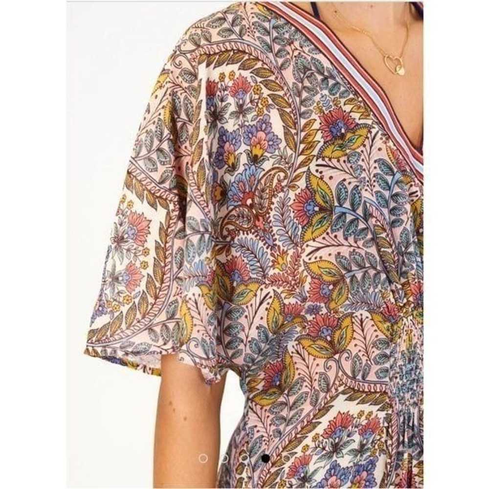 M.A.B.E Pia Kratan Print Dress Cotton S - image 3