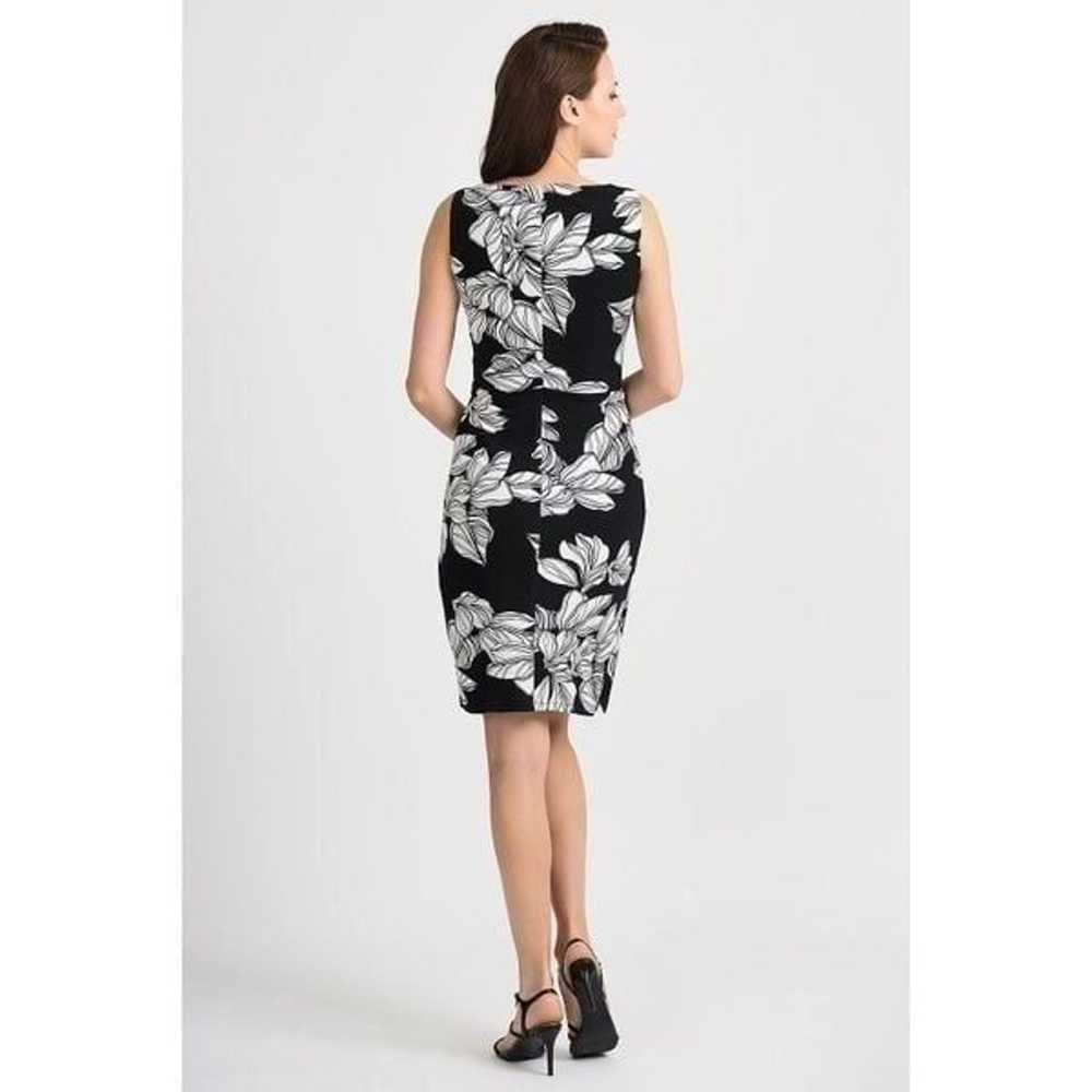 Joseph Ribkoff Black-White Floral Dress Size 6 - image 9