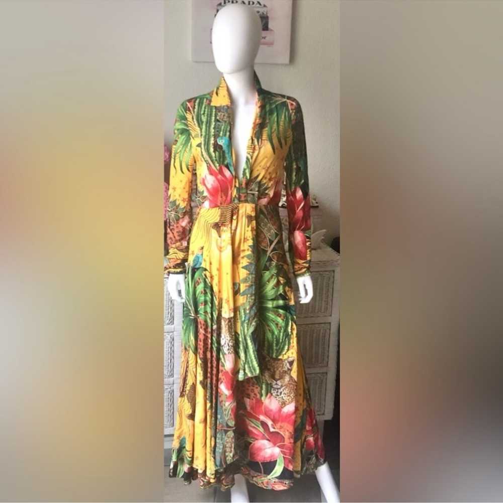 Farm Rio tropical dreams Maxi Tent dress in multi… - image 1