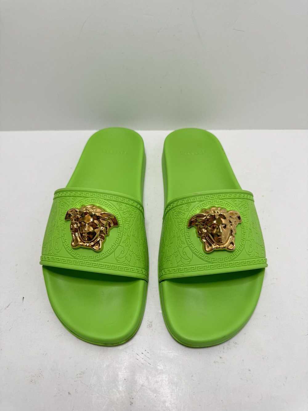 Versace Versace Pool Slides 40 Neon Green - image 1