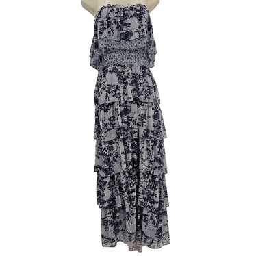 NWT online MISA Los Angeles Blue White Printed Kalita Maxi Dress - Medium