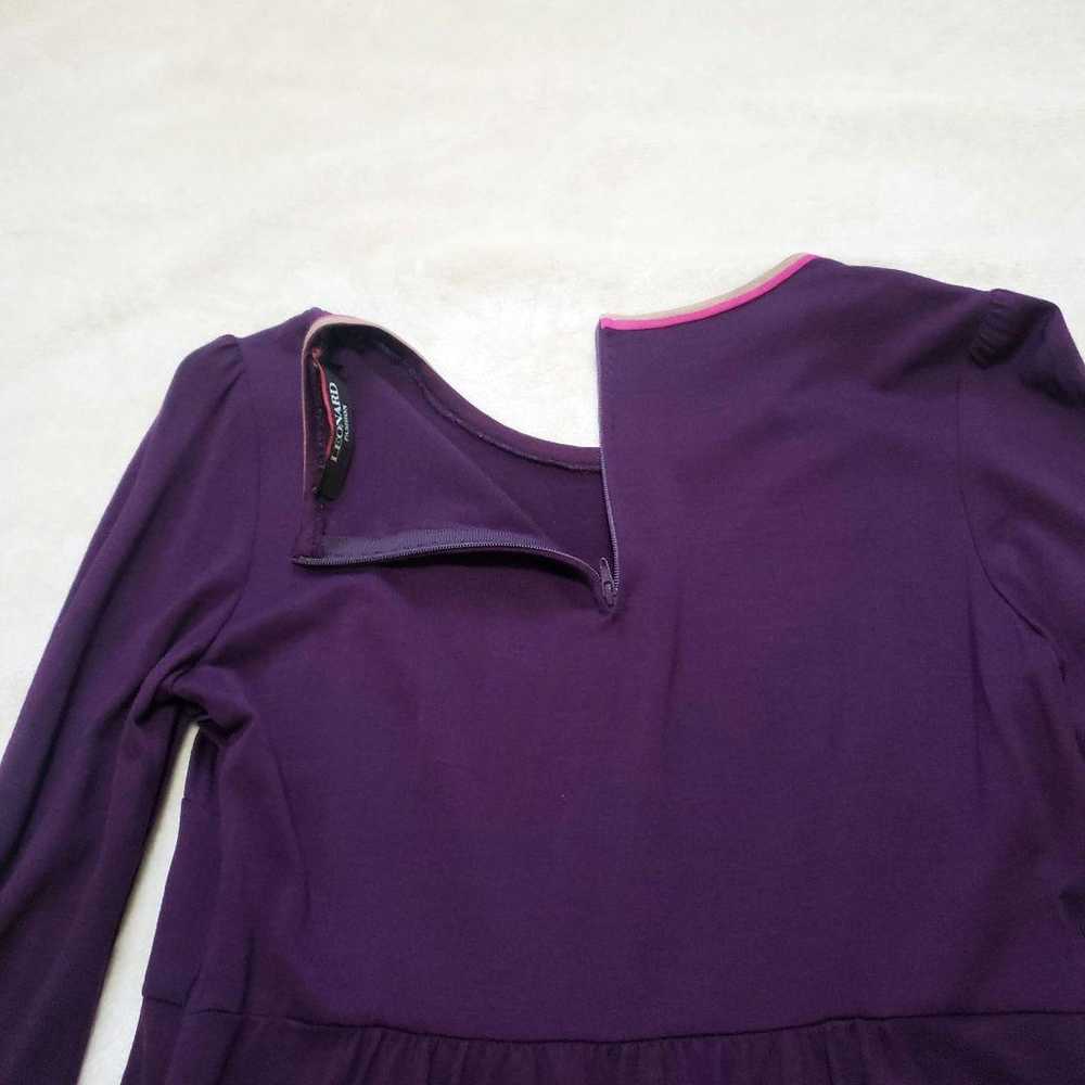 Leonard Long Sleeve Dress Purple Embroidery Missi… - image 9