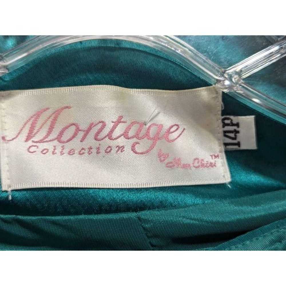 Montage Collection Women's 14P Teal Green Gown & … - image 4