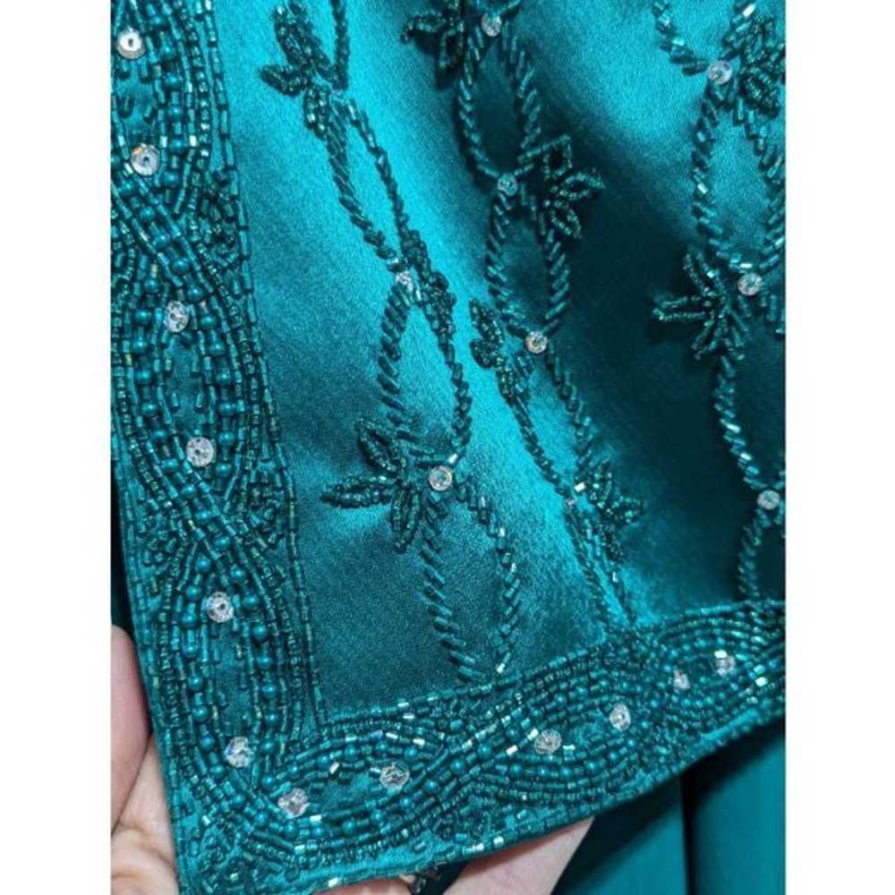 Montage Collection Women's 14P Teal Green Gown & … - image 5