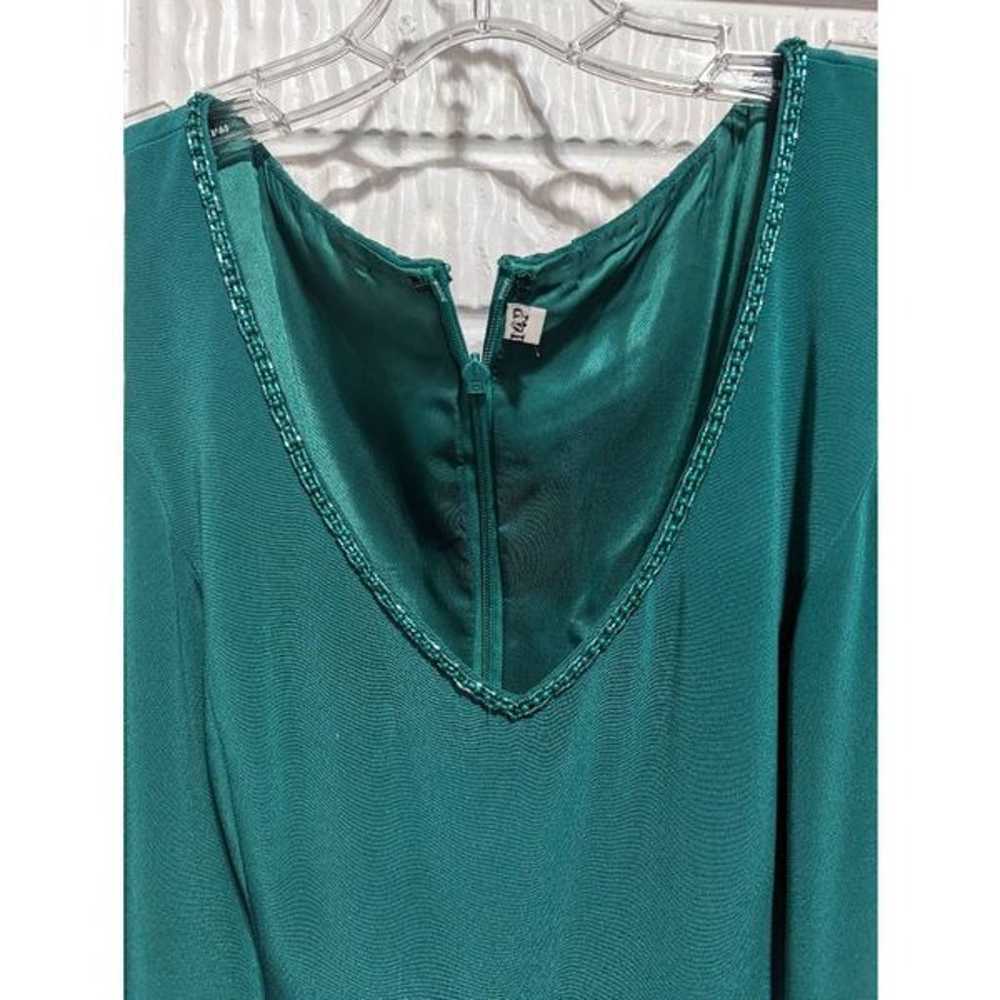 Montage Collection Women's 14P Teal Green Gown & … - image 6