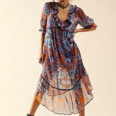 Free People Carmella Printed Dress - image 1