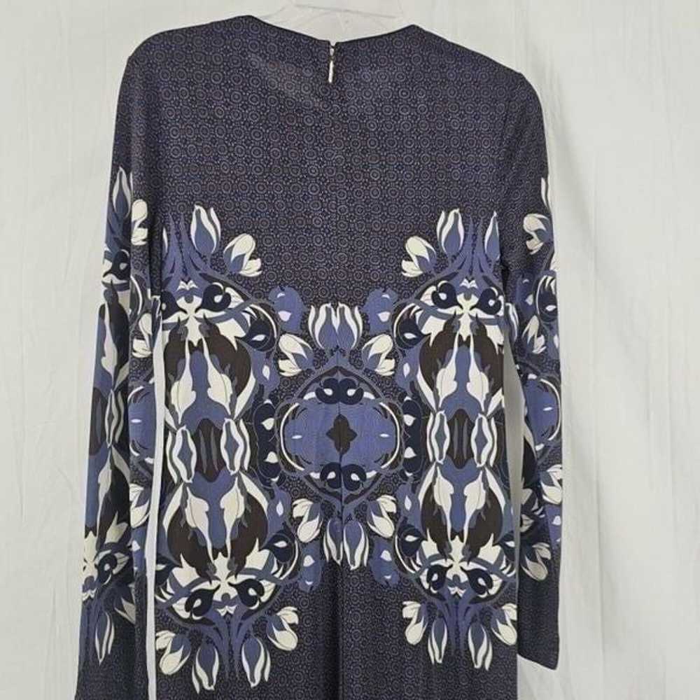 Tory Burch Flavia Blue Multicolored Long Sleeve S… - image 4