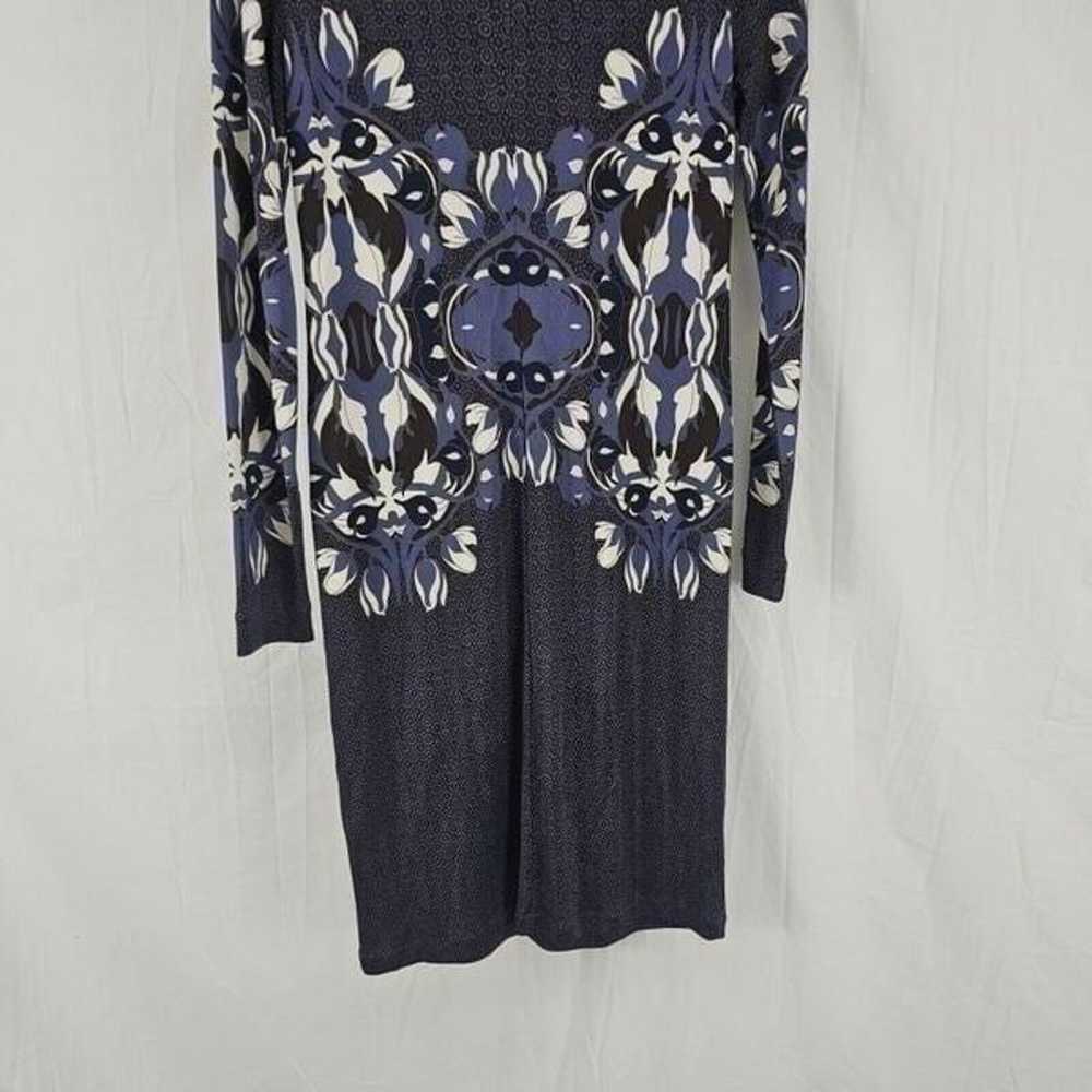 Tory Burch Flavia Blue Multicolored Long Sleeve S… - image 7