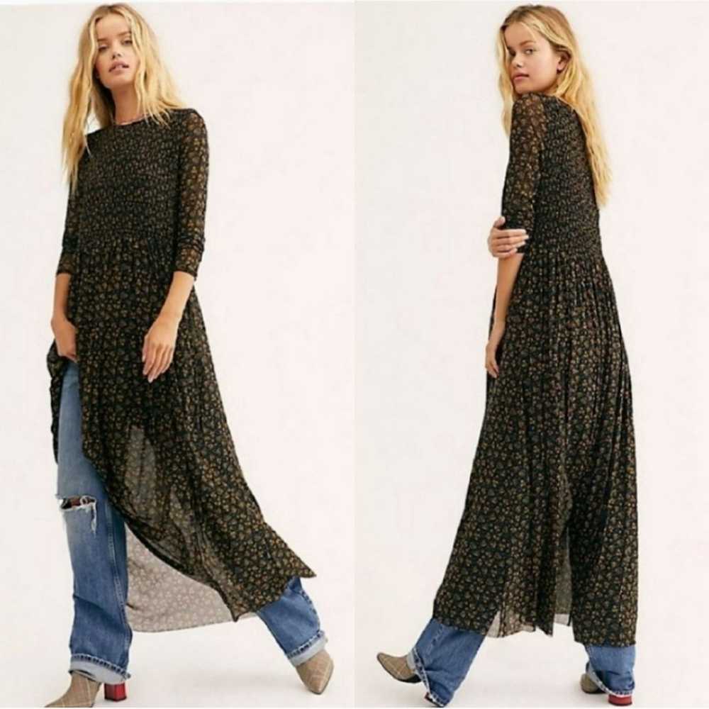 Free People Hello Goodbye Long Sleeve Maxi Dress - image 7