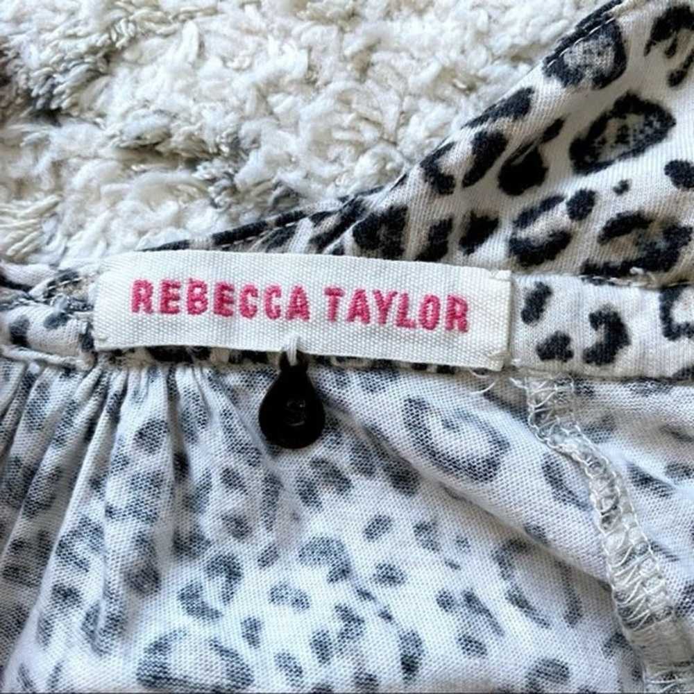 Rebecca Taylor Snow Leopard Halter Maxi Dress Siz… - image 5