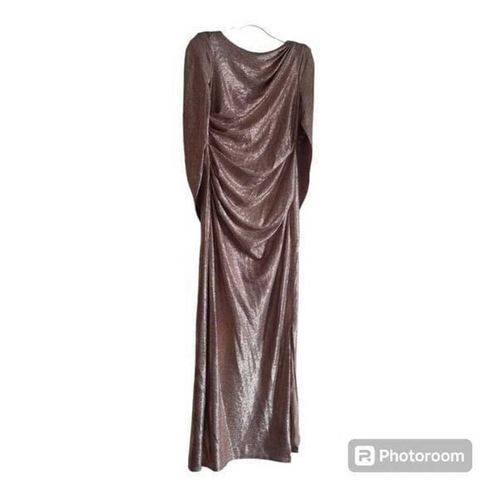 R&M Richards Metallic Rose Gold Drape Sleeve Form… - image 1