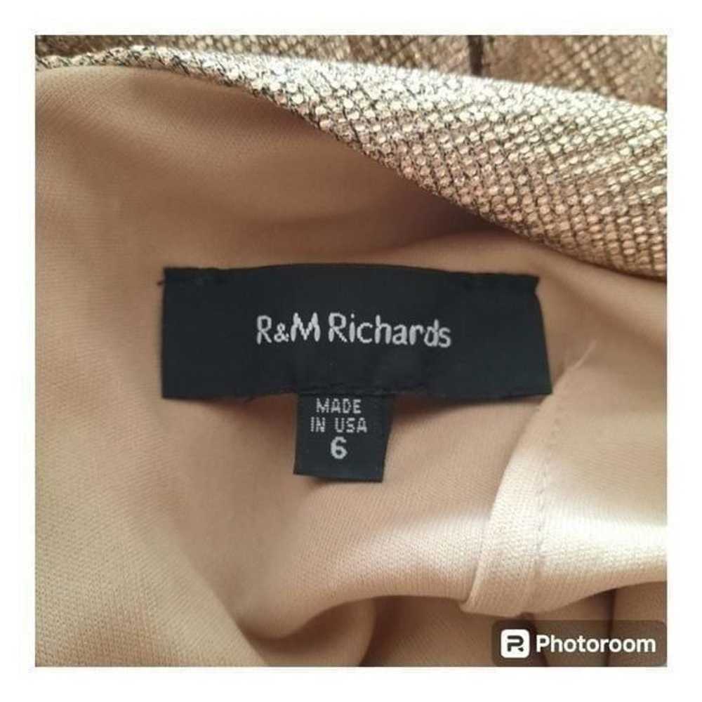 R&M Richards Metallic Rose Gold Drape Sleeve Form… - image 2