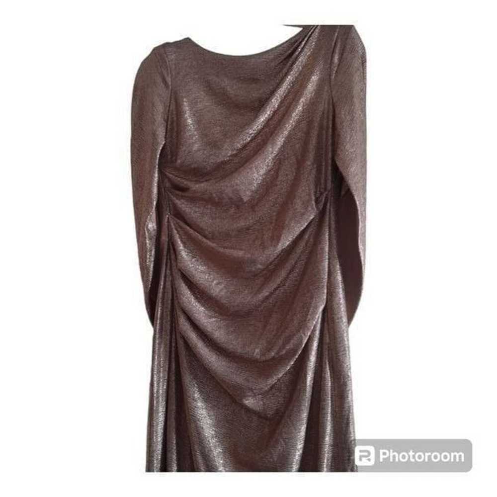 R&M Richards Metallic Rose Gold Drape Sleeve Form… - image 3