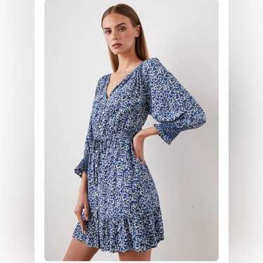 Rails Eliza Dress Blue Floral Medium - image 1