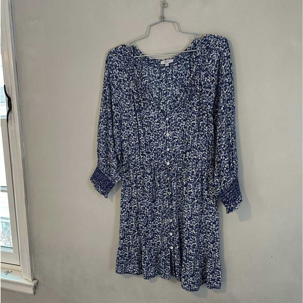 Rails Eliza Dress Blue Floral Medium - image 2