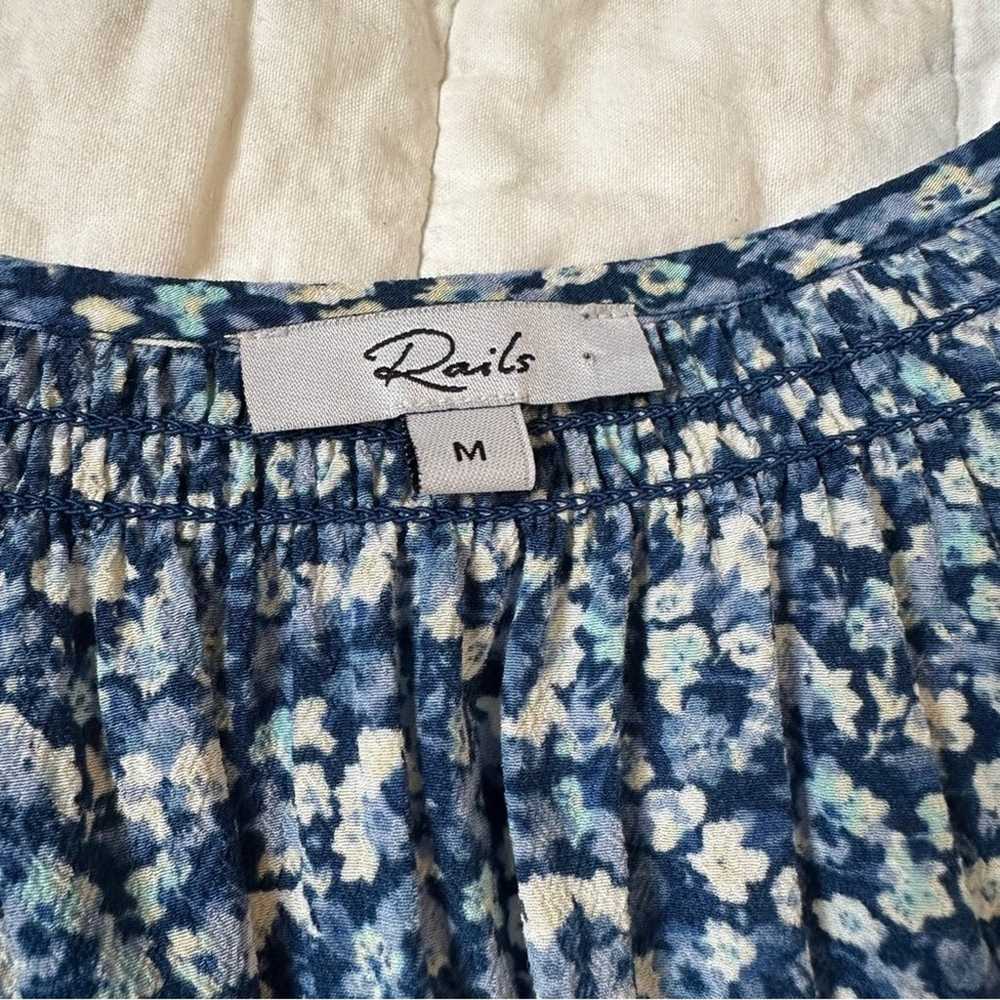 Rails Eliza Dress Blue Floral Medium - image 7