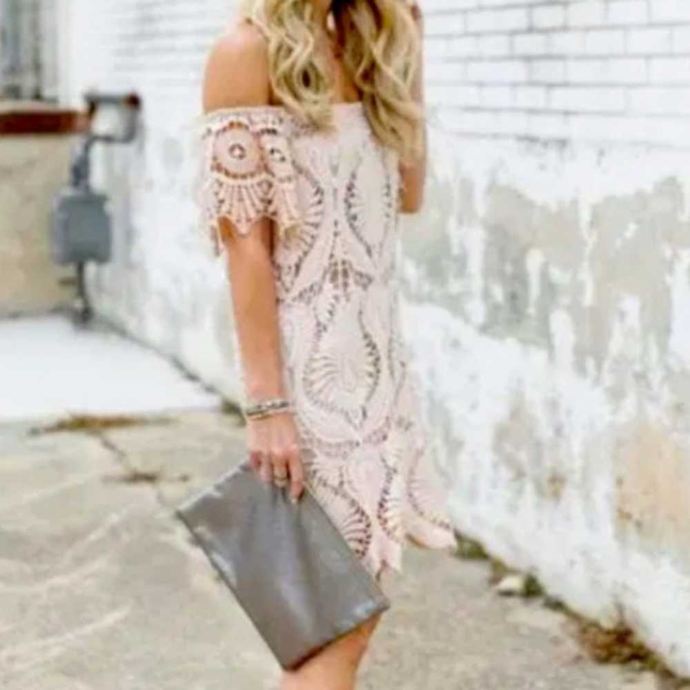 Free People Sagrada Crochet Dress - image 7