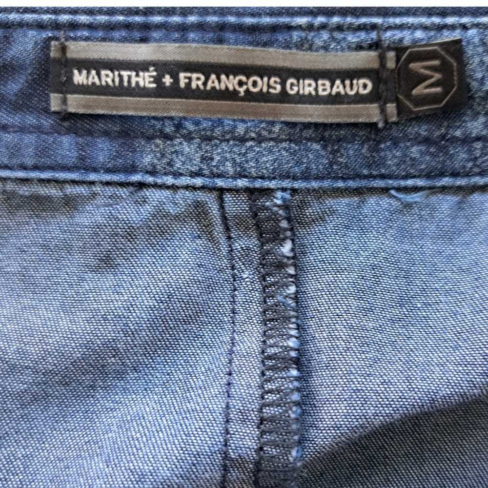 Marithe + Francois Girbaud Chambray Patchwork Shi… - image 5