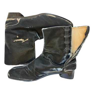 Maison Martin Margiela Tabi velvet boots - image 1