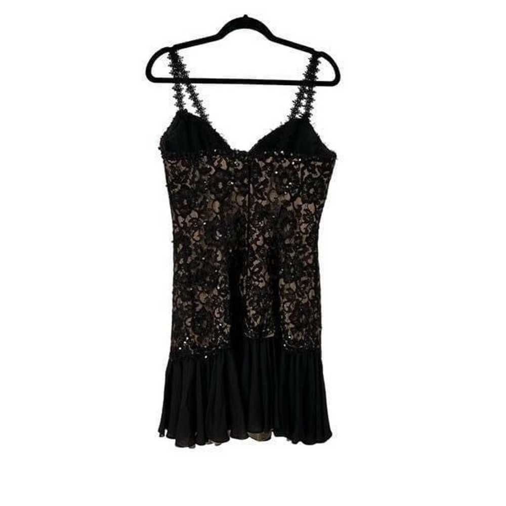 Vintage Bob Mackie Black Lace Corset Style Top Dr… - image 11