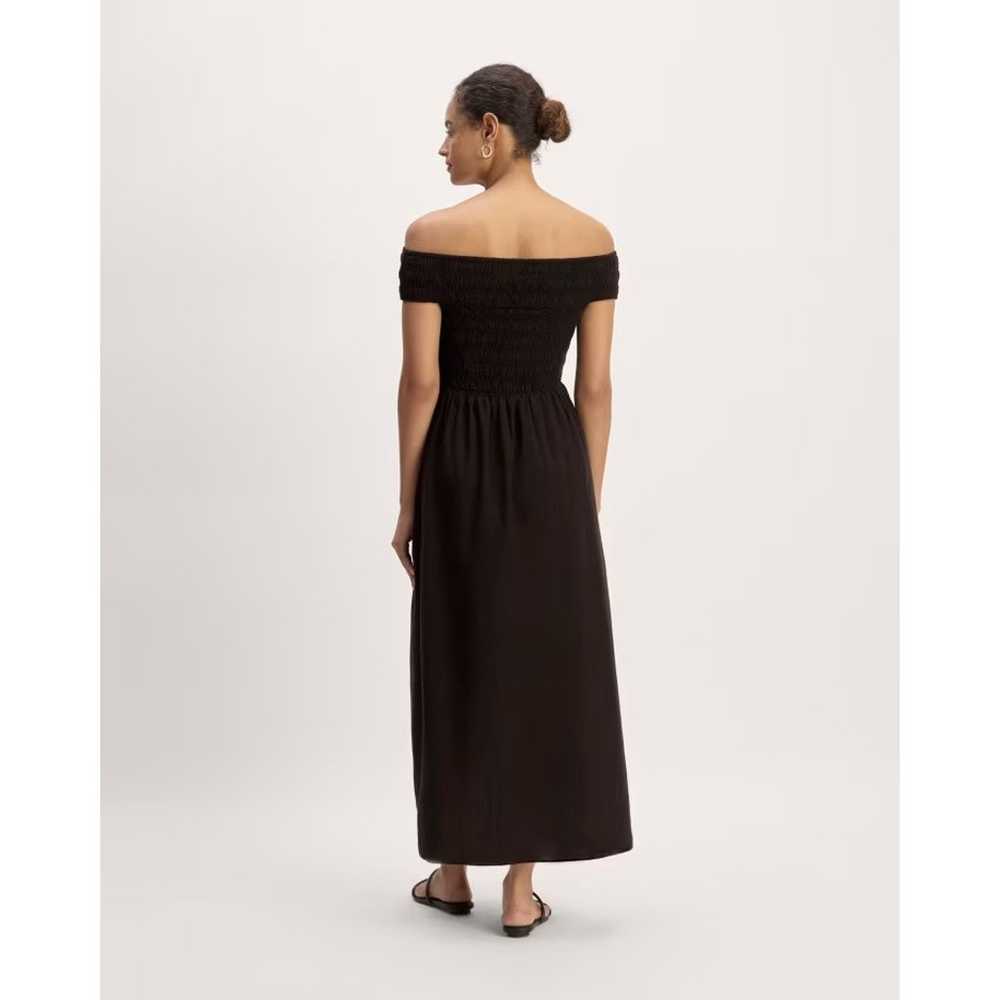 Everlane The Gauze Off-the-Shoulder Dress Black XL - image 6