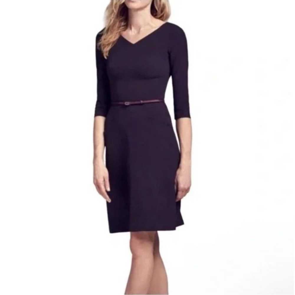 MM. LaFleur The Alexandra 2.0 Purple V Neck Stret… - image 1