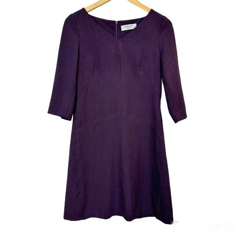 MM. LaFleur The Alexandra 2.0 Purple V Neck Stret… - image 2