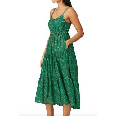 Xirena Dress Womens Small Green Floral Sophie Mid… - image 1