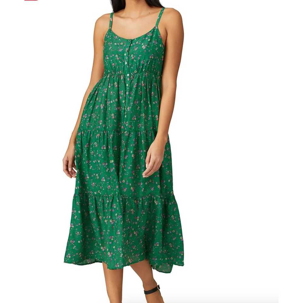 Xirena Dress Womens Small Green Floral Sophie Mid… - image 3