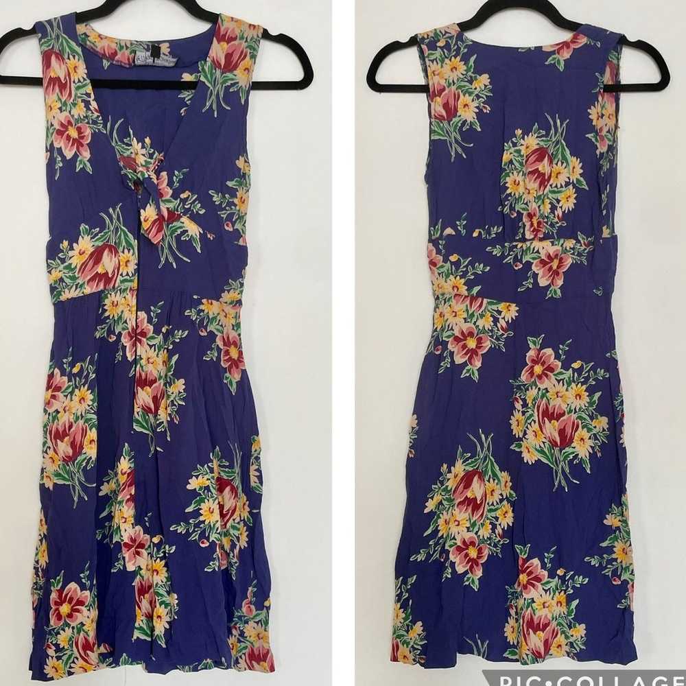 Betsy Johnson Vintage 90's Y2K floral Sleeveless … - image 1