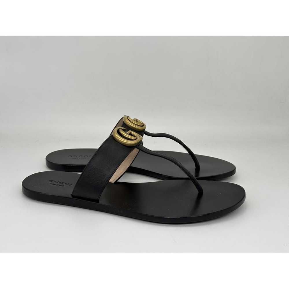 Gucci Double G leather sandal - image 8