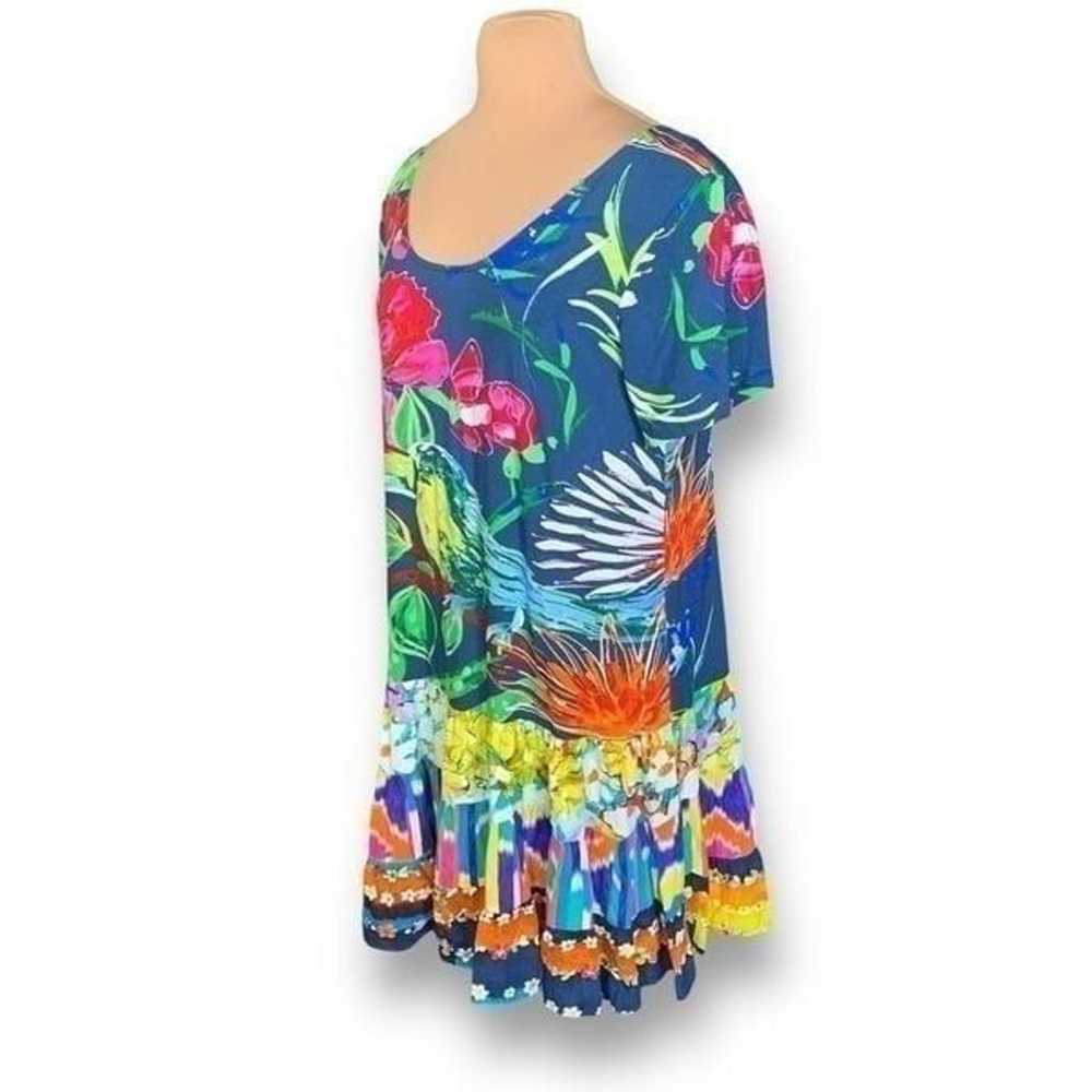 Jams World Hattie Dress Coral Abyss Print Navy Bl… - image 5