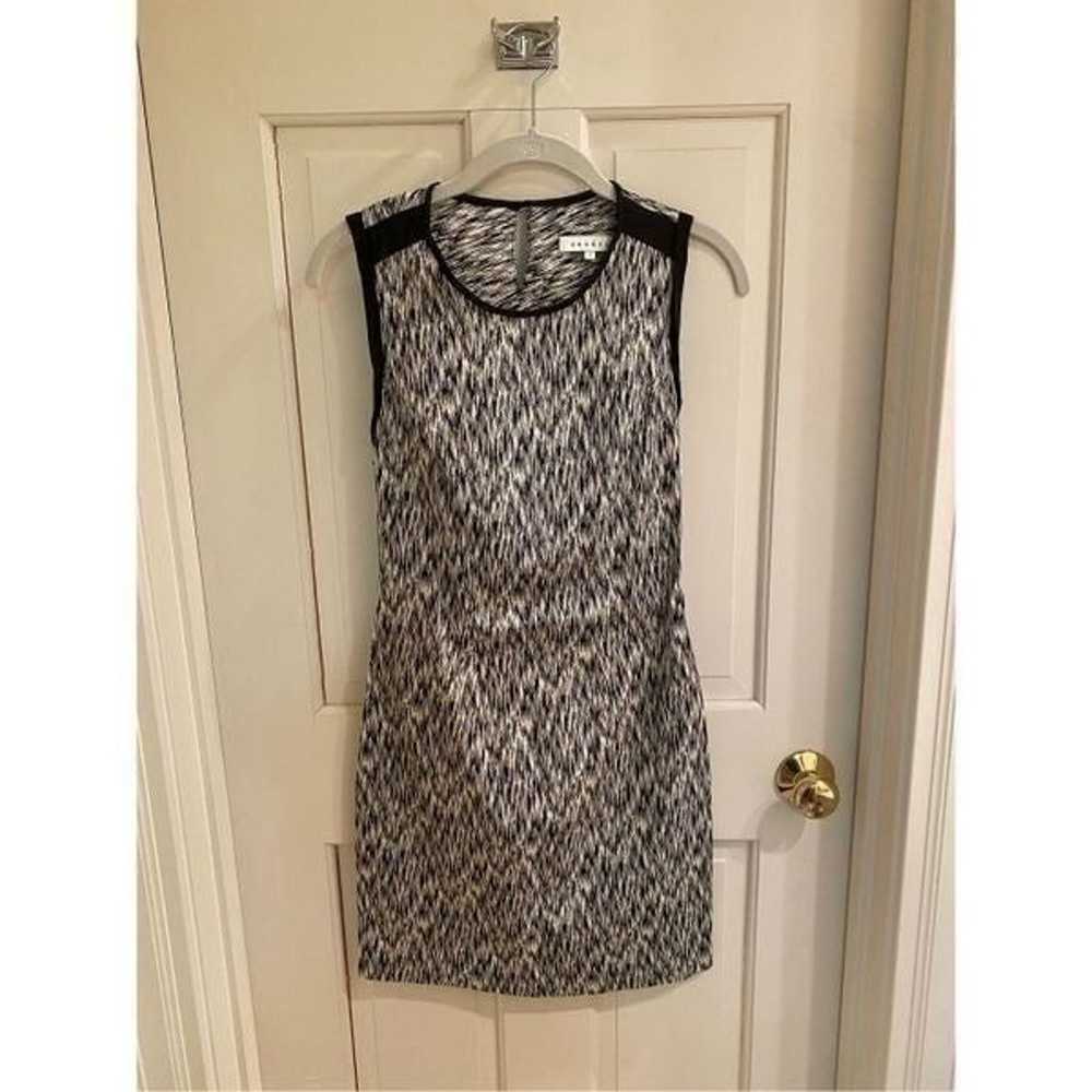 Sandro Black and White Sleeveless Dress Cutout Ba… - image 1