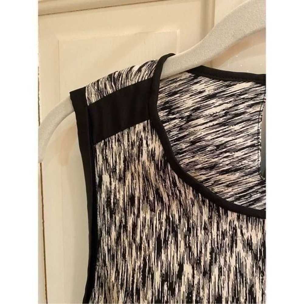 Sandro Black and White Sleeveless Dress Cutout Ba… - image 3