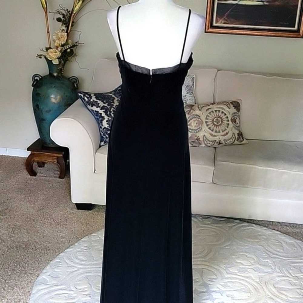 Vanessa Stevens Long Velvet  Vintage Slip Dress S… - image 5