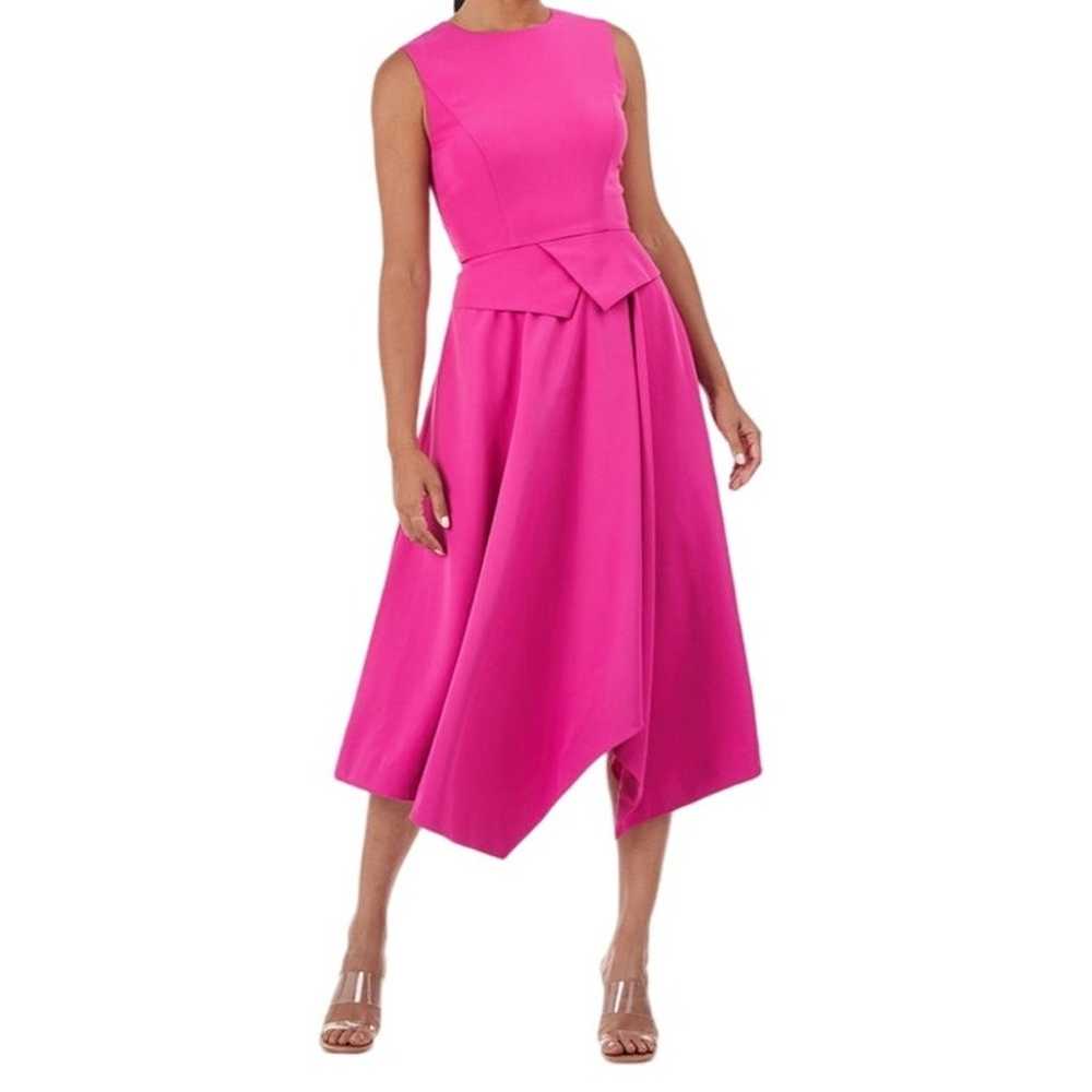 Kay Unger dress Rosemary midi pink size 4 - image 6