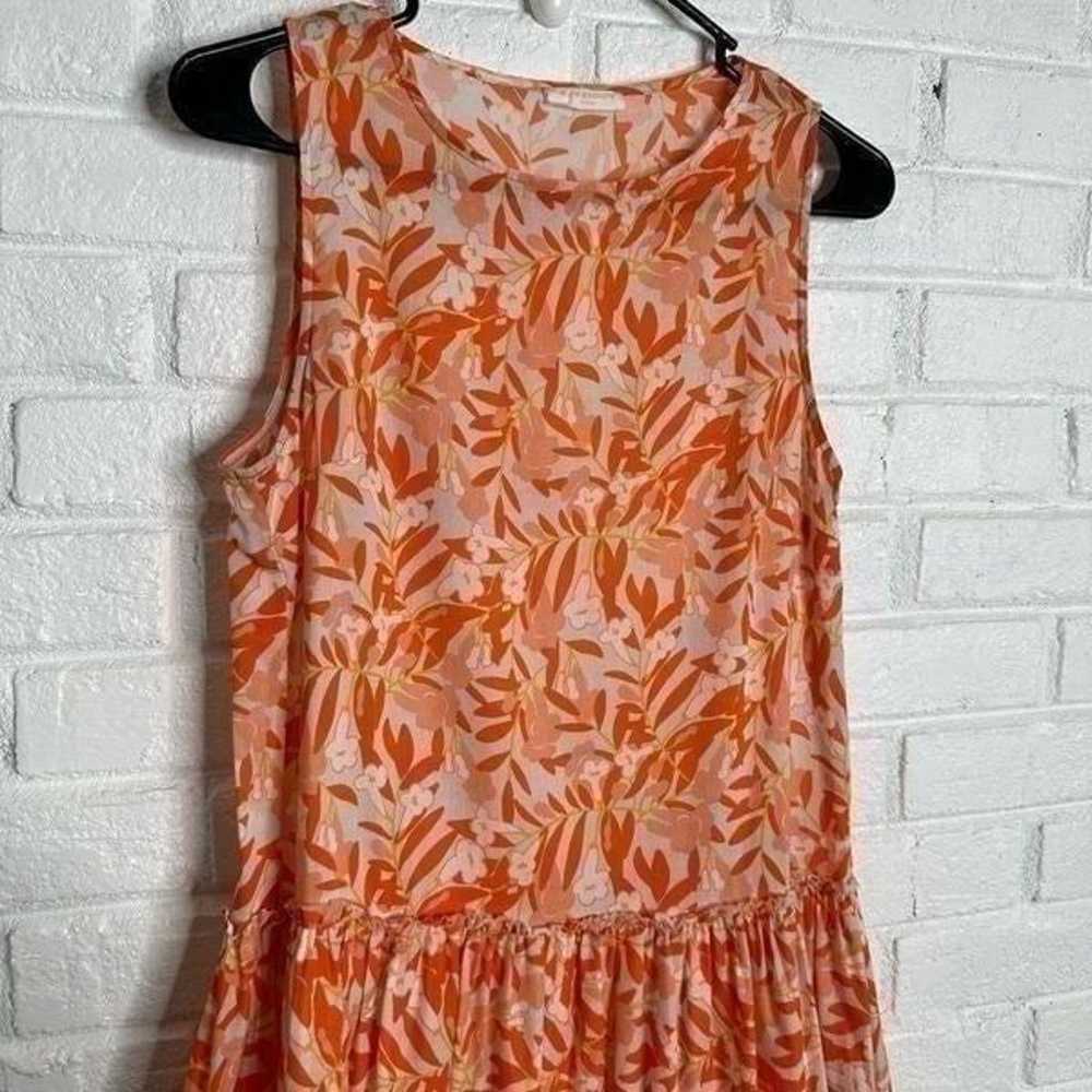 Eywasouls Malibu Lisa Dress Orange Floral Tiered … - image 3