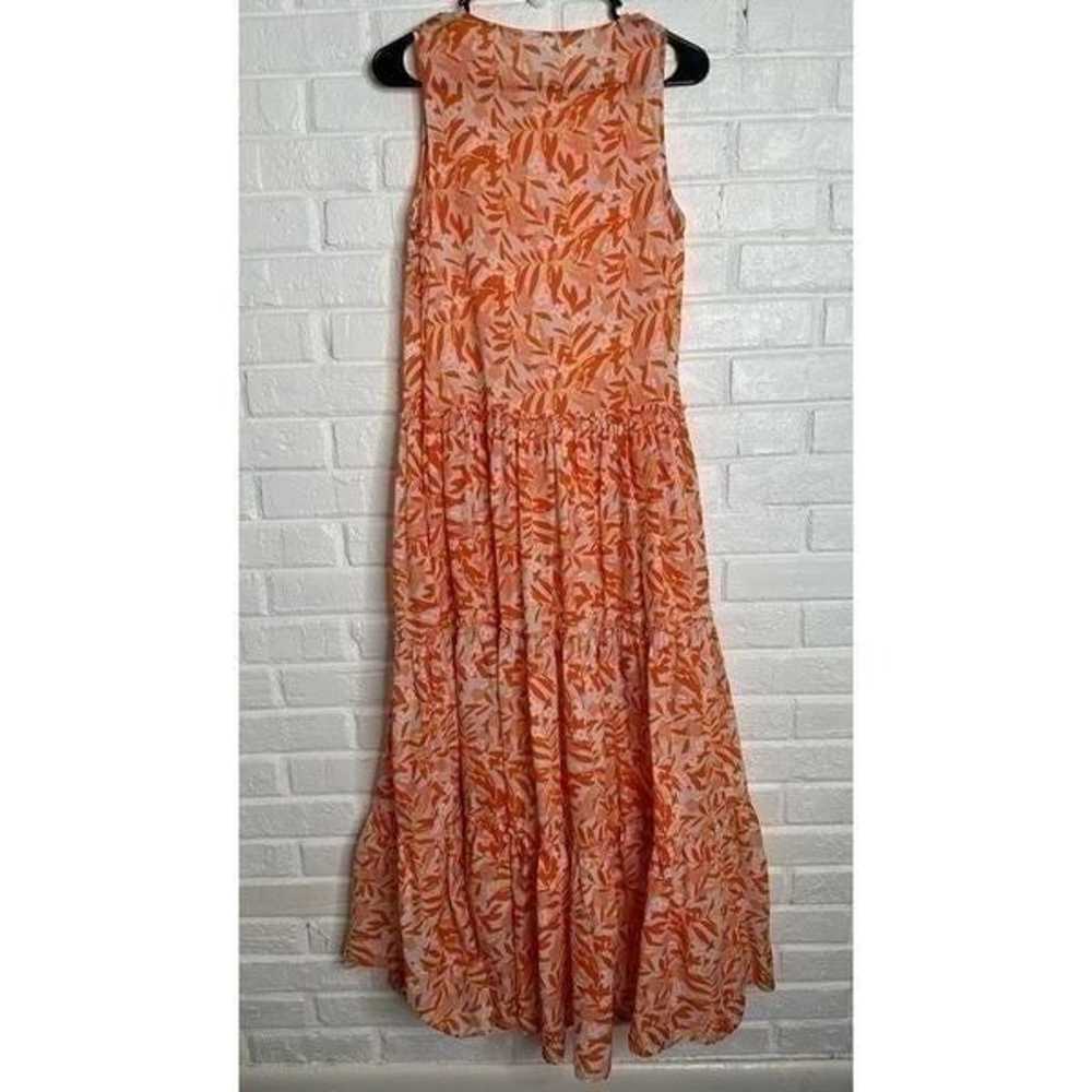 Eywasouls Malibu Lisa Dress Orange Floral Tiered … - image 7