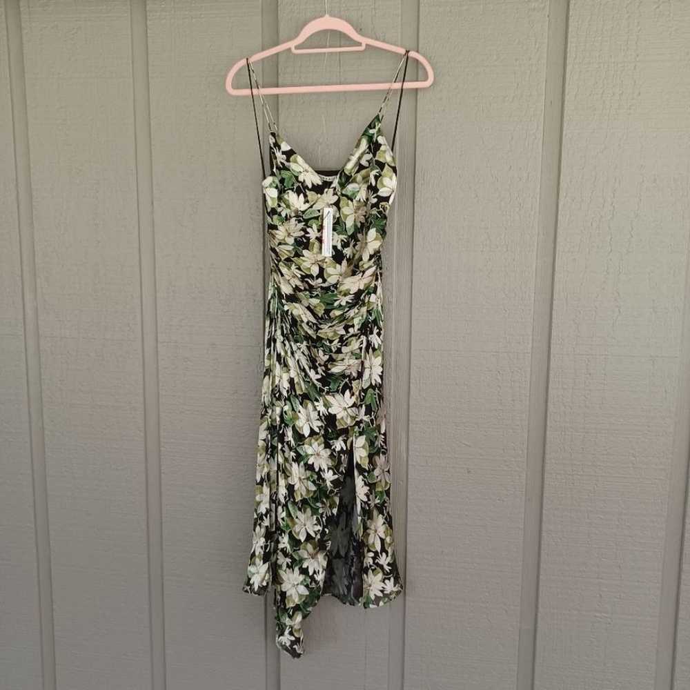 Alice And Olivia Floral Shawna Dress Size 4 Women… - image 2