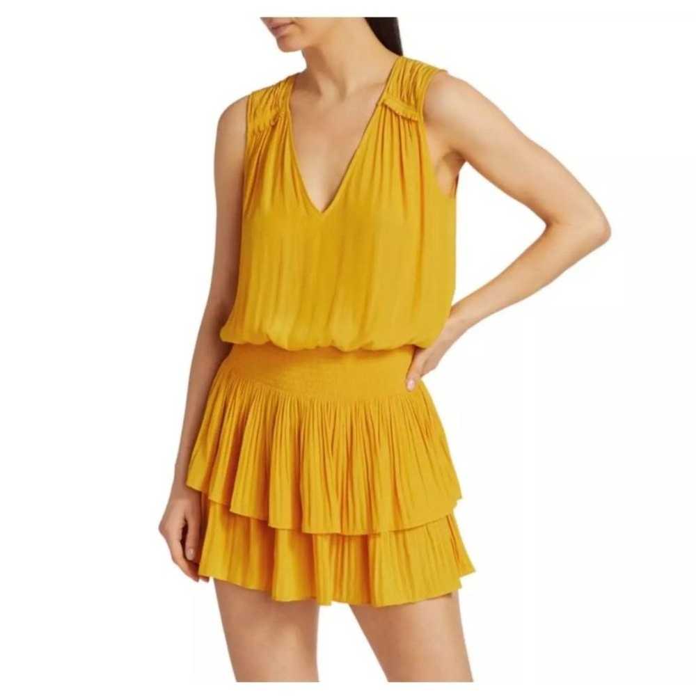 Ramy Brook Caitlin Sleeveless V-Neck Mini Dress - image 2