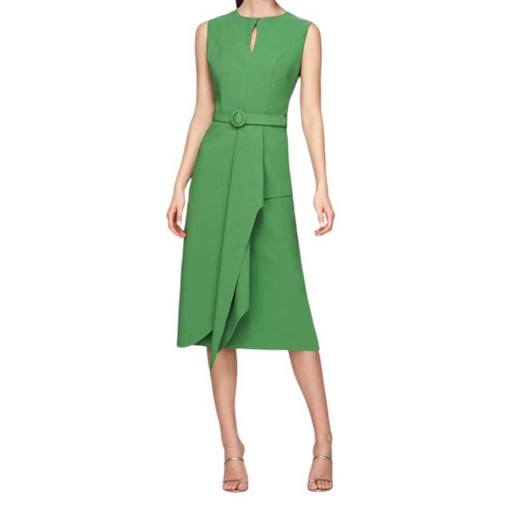 Kay Unger dress Kamala midi sleeveless green size… - image 7