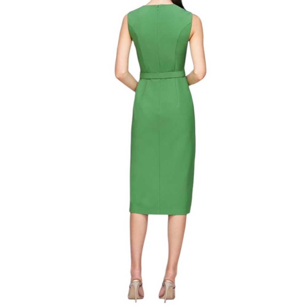 Kay Unger dress Kamala midi sleeveless green size… - image 8