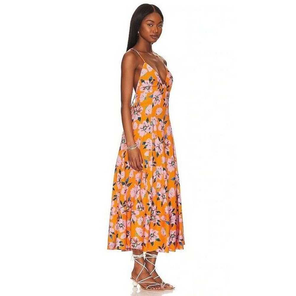 New Free People Finer Things Printed Midi Maxi Dr… - image 3