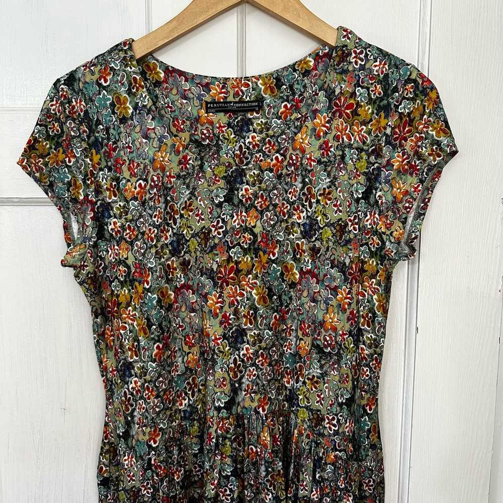 Peruvian Connection Millefiori Dress Floral Print… - image 8