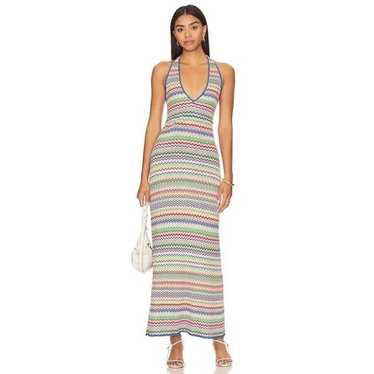 Show Me Your Mumu Kate Halter Dress in Summer Wav… - image 1