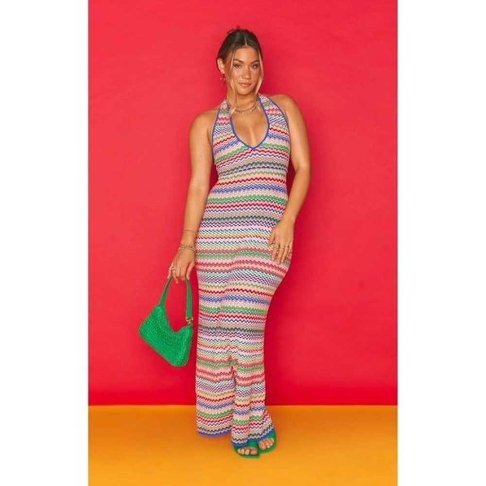 Show Me Your Mumu Kate Halter Dress in Summer Wav… - image 9