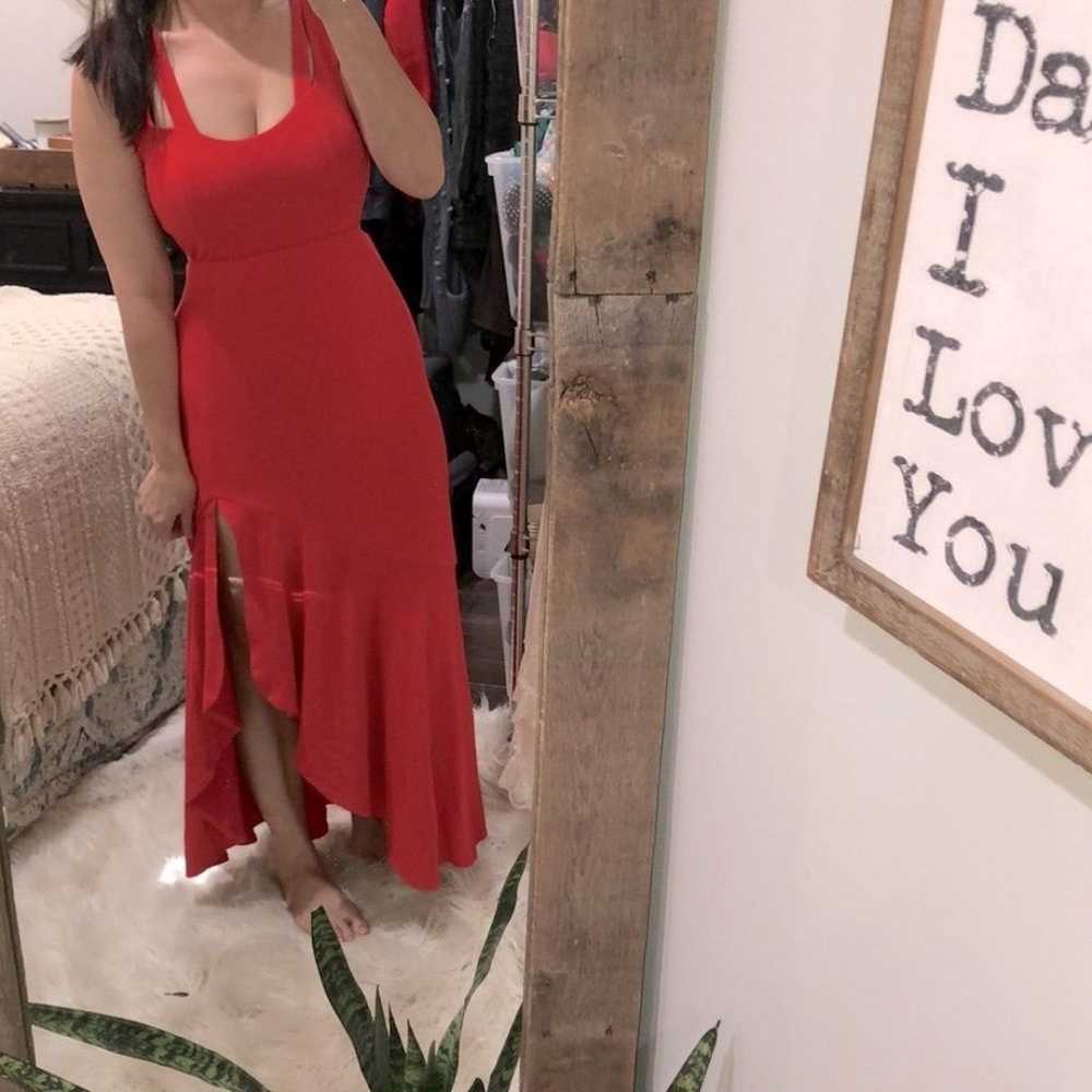 Maeve by Anthropologie red maxi dress size medium - image 2